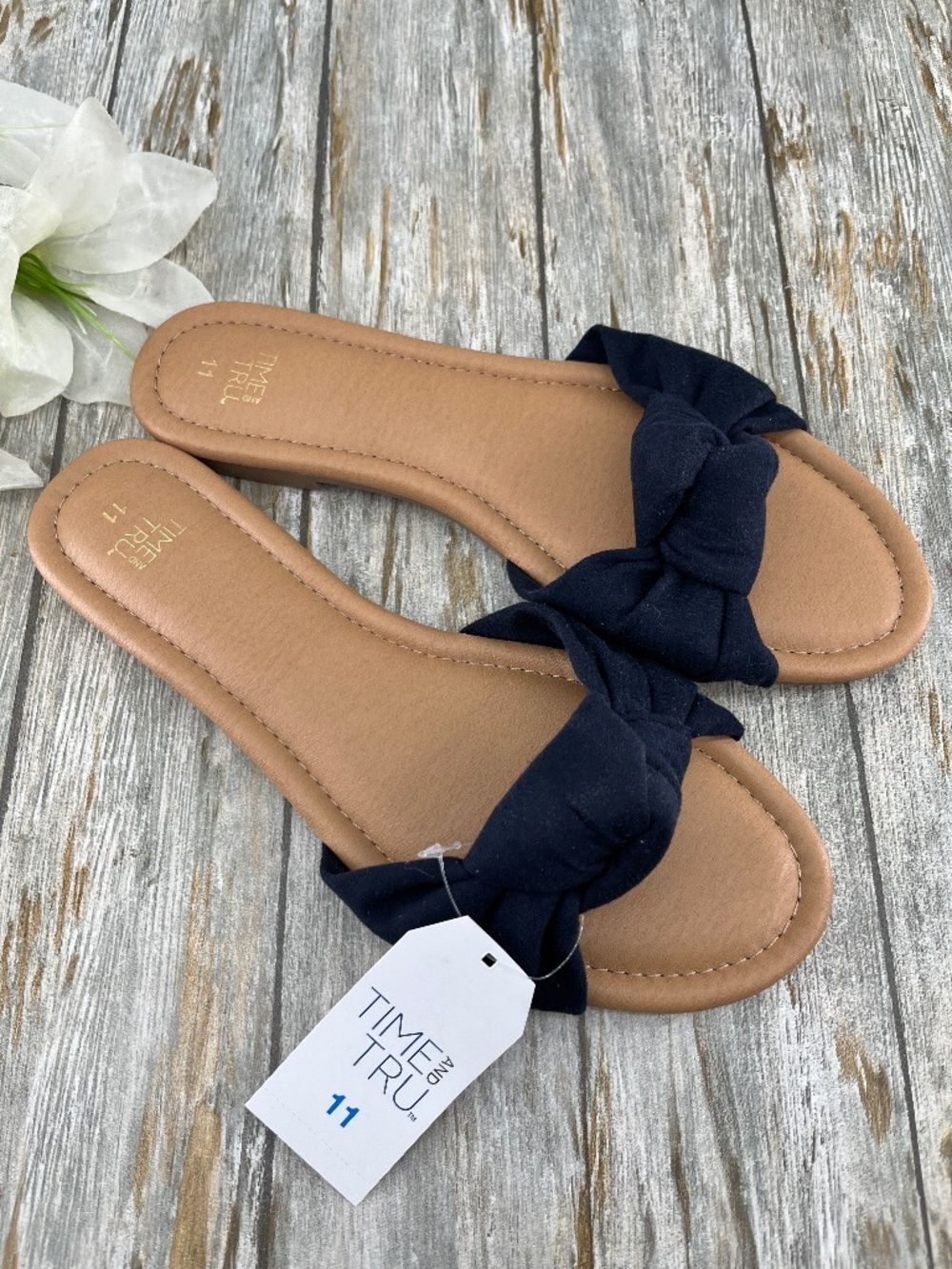 Knot Slide Sandals Shoes Size 11